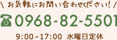 TEL 0968-82-5501(受付時間 9:00-17:00/水曜日定休)